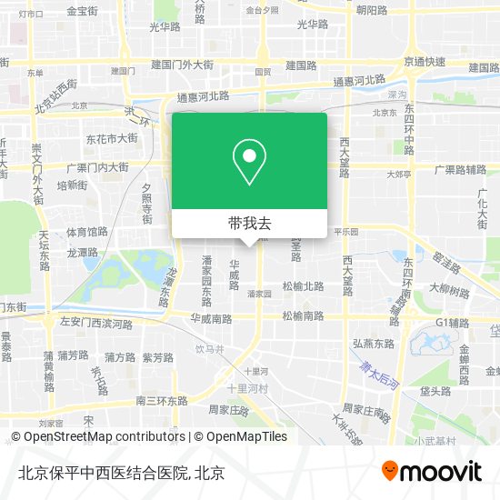 北京保平中西医结合医院地图