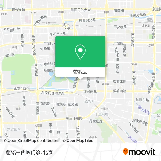 慈铭中西医门诊地图