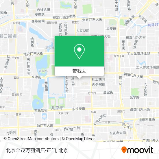 北京金茂万丽酒店-正门地图