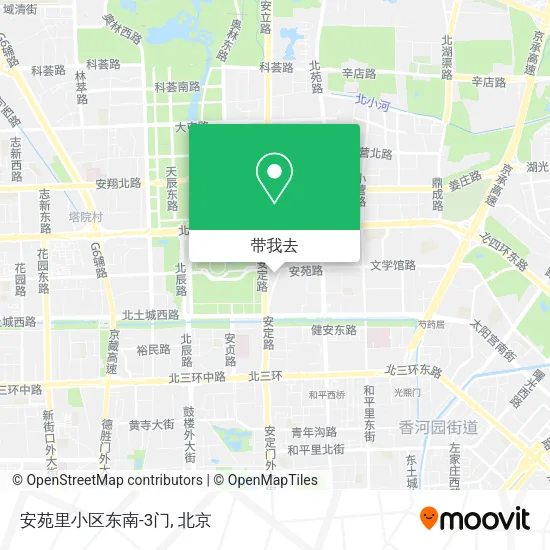 安苑里小区东南-3门地图