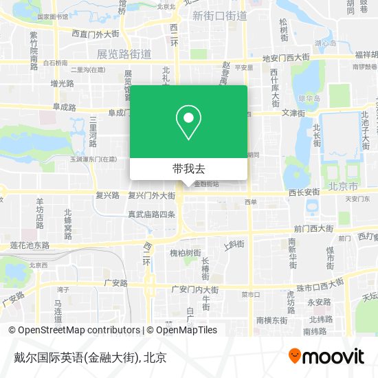 戴尔国际英语(金融大街)地图