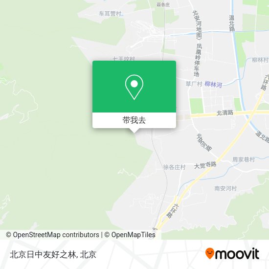 北京日中友好之林地图