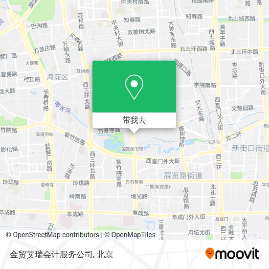 金贸艾瑞会计服务公司地图