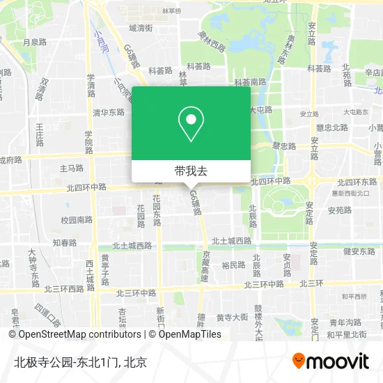 北极寺公园-东北1门地图