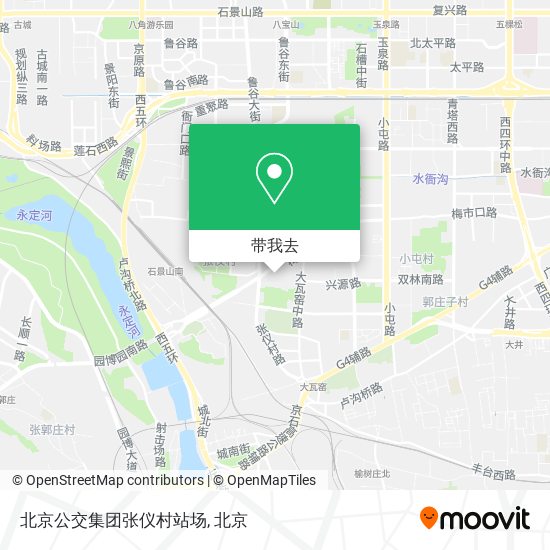 北京公交集团张仪村站场地图