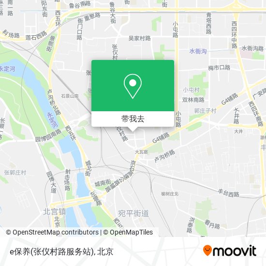 e保养(张仪村路服务站)地图