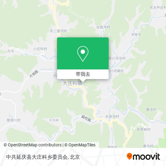 中共延庆县大庄科乡委员会地图
