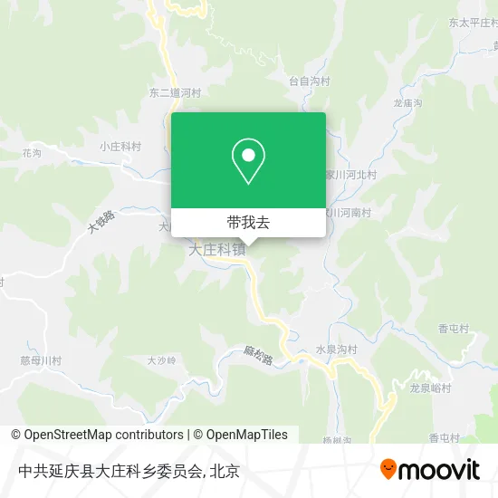 中共延庆县大庄科乡委员会地图