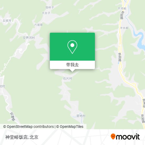 神堂峪饭店地图