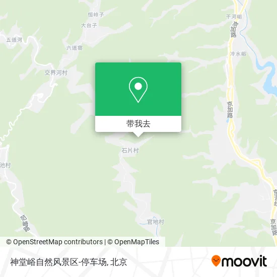 神堂峪自然风景区-停车场地图