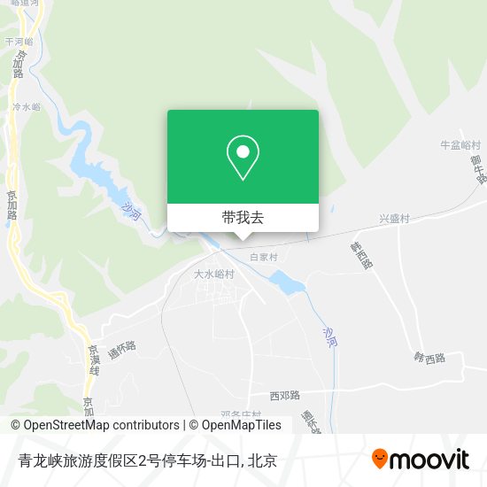 青龙峡旅游度假区2号停车场-出口地图