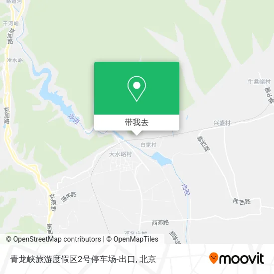 青龙峡旅游度假区2号停车场-出口地图