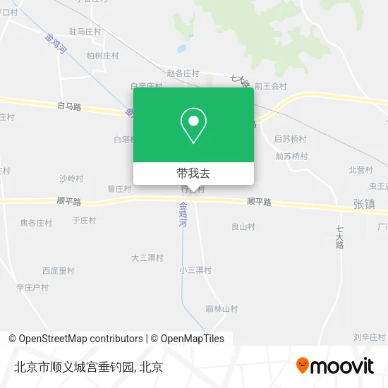 北京市顺义城宫垂钓园地图