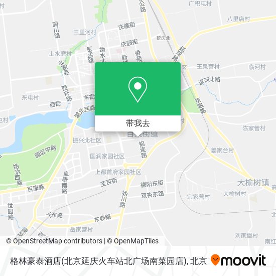 格林豪泰酒店(北京延庆火车站北广场南菜园店)地图