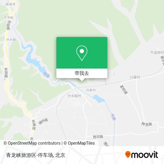 青龙峡旅游区-停车场地图