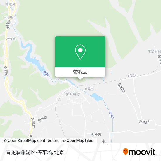 青龙峡旅游区-停车场地图