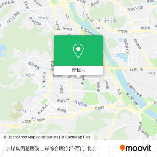 京煤集团总医院上岸综合医疗部-西门地图