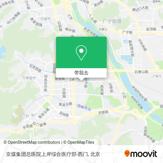 京煤集团总医院上岸综合医疗部-西门地图