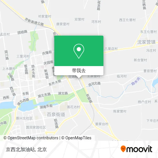 京西北加油站地图