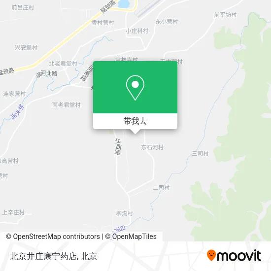 北京井庄康宁药店地图