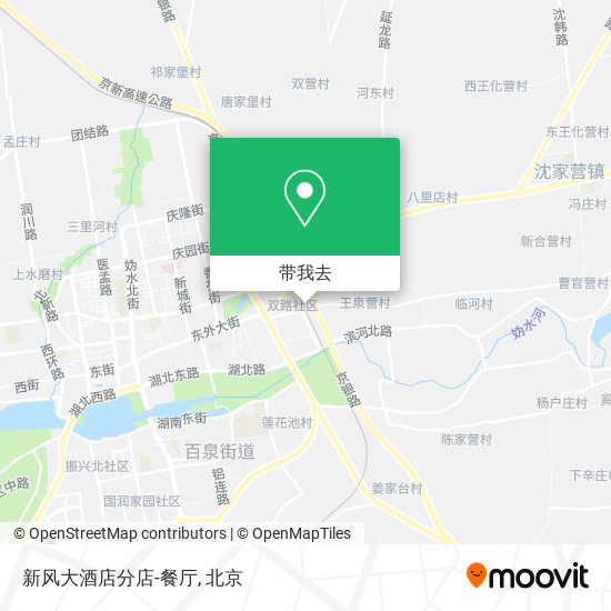 新风大酒店分店-餐厅地图