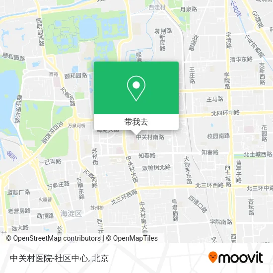 中关村医院-社区中心地图