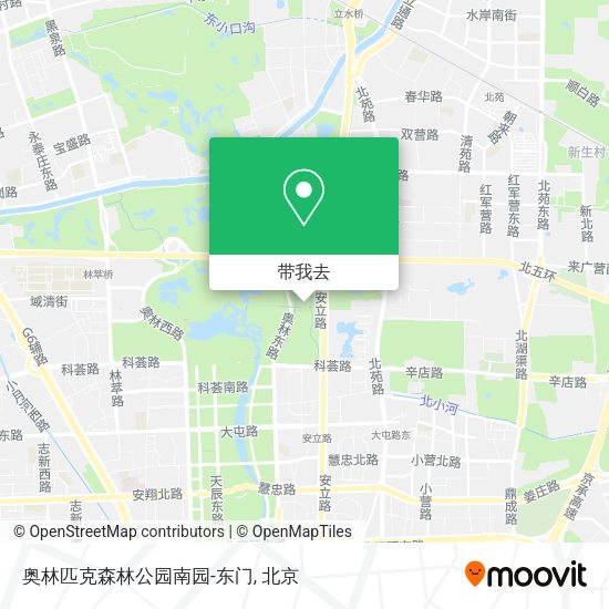 奥林匹克森林公园南园-东门地图