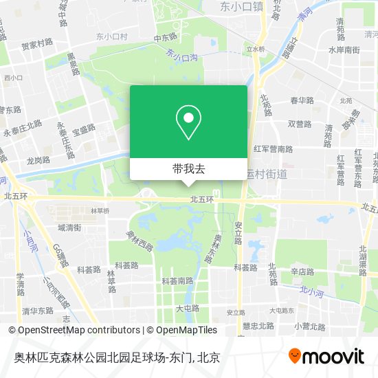 奥林匹克森林公园北园足球场-东门地图