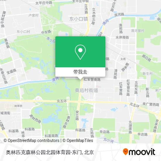 奥林匹克森林公园北园体育园-东门地图