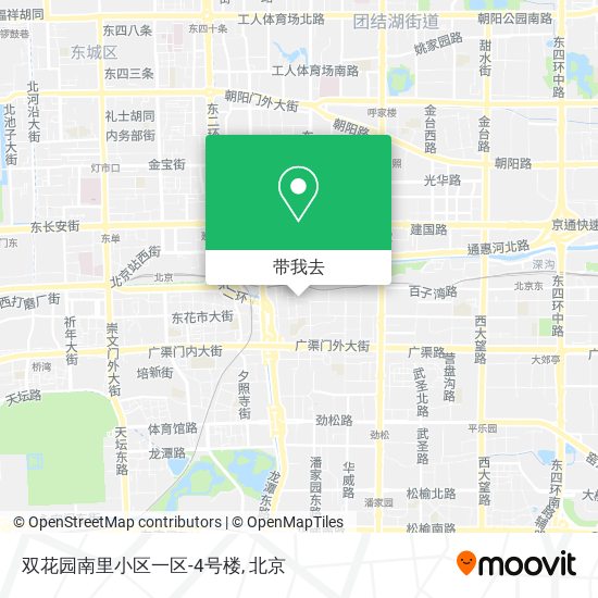 双花园南里小区一区-4号楼地图