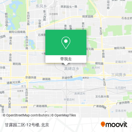 甘露园二区-12号楼地图