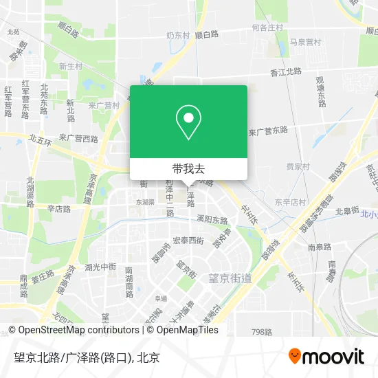 望京北路/广泽路(路口)地图