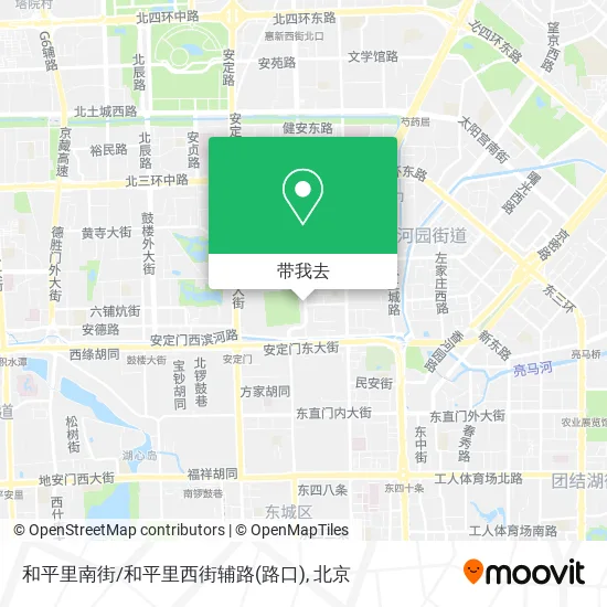 和平里南街/和平里西街辅路(路口)地图