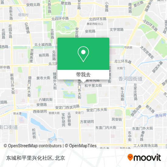 东城和平里兴化社区地图