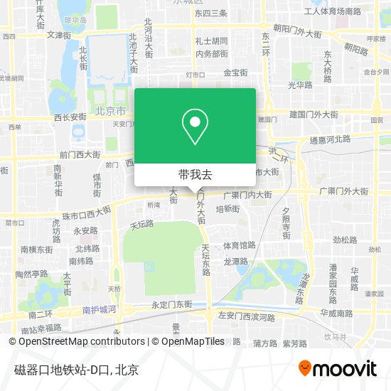磁器口地铁站-D口地图