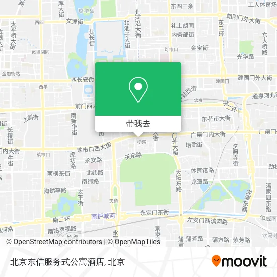 北京东信服务式公寓酒店地图