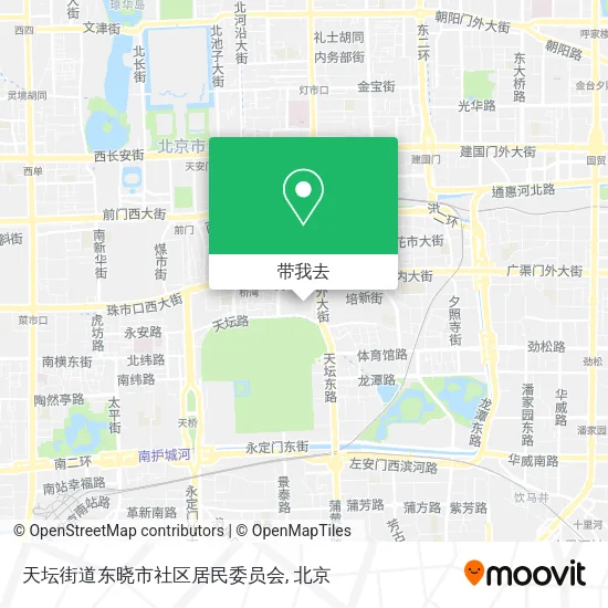天坛街道东晓市社区居民委员会地图