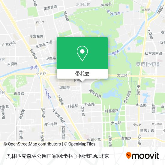 奥林匹克森林公园国家网球中心-网球F场地图