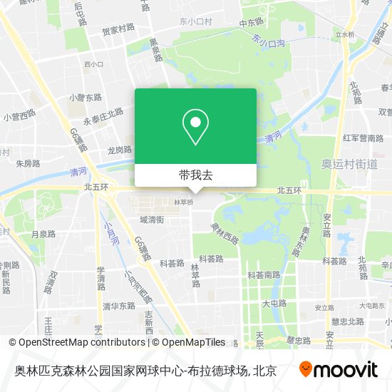 奥林匹克森林公园国家网球中心-布拉德球场地图