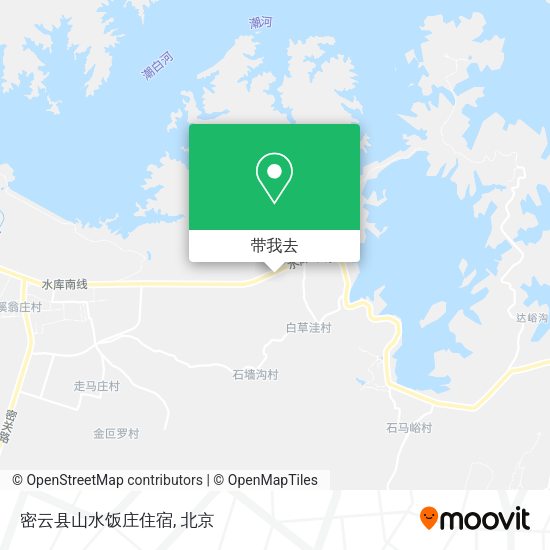 密云县山水饭庄住宿地图