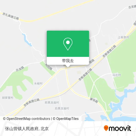 张山营镇人民政府地图