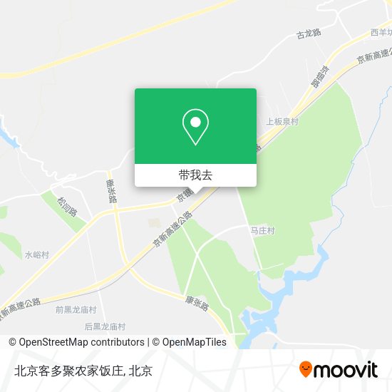 北京客多聚农家饭庄地图
