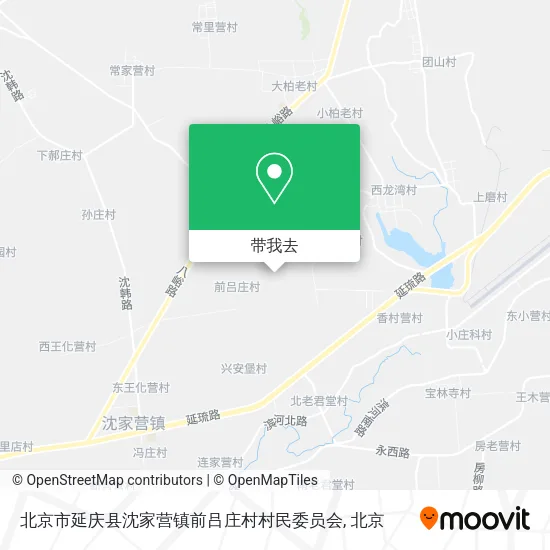 北京市延庆县沈家营镇前吕庄村村民委员会地图