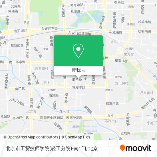 北京市工贸技师学院(轻工分院)-南1门地图