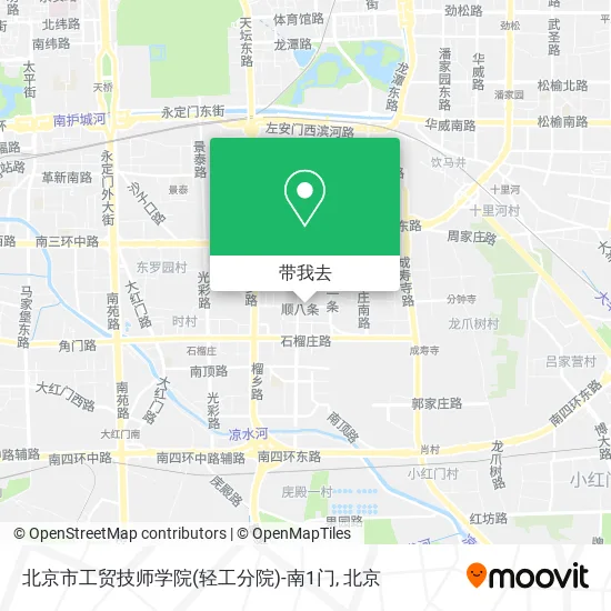 北京市工贸技师学院(轻工分院)-南1门地图
