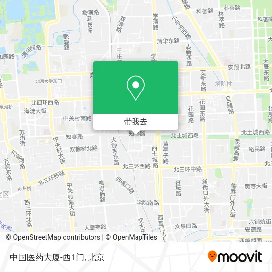 中国医药大厦-西1门地图