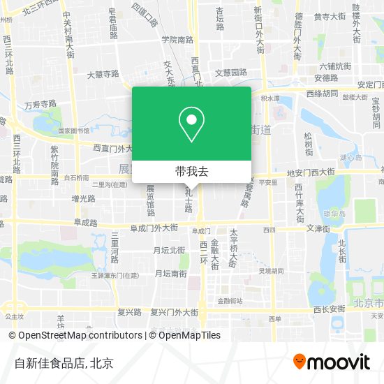 自新佳食品店地图