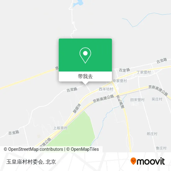 玉皇庙村村委会地图
