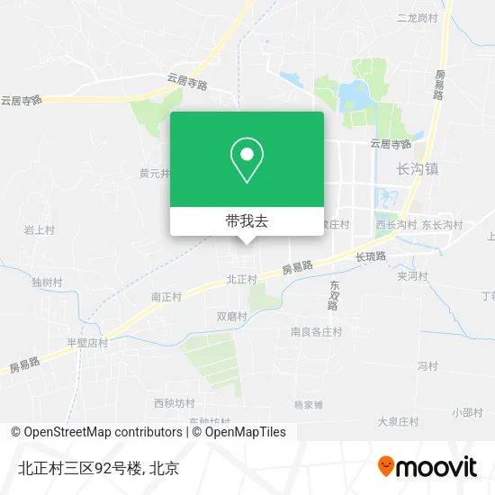 北正村三区92号楼地图