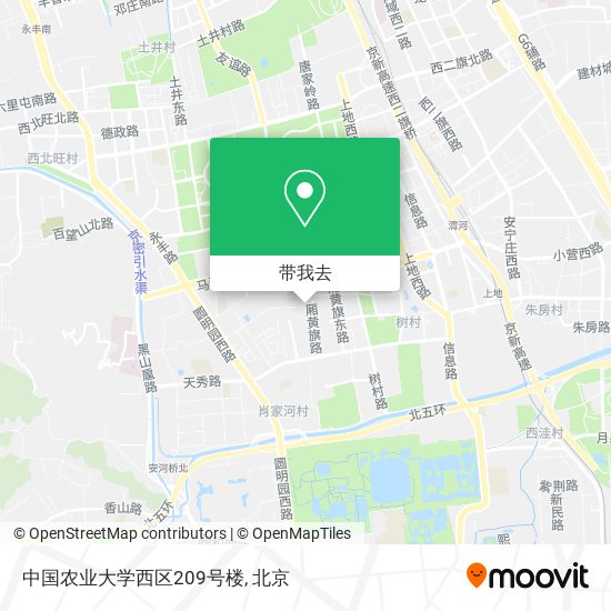 中国农业大学西区209号楼地图